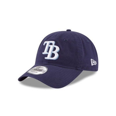 Blue Tampa Bay Rays Hat - New Era MLB Core Fit 49FORTY Fitted Caps USA0285713